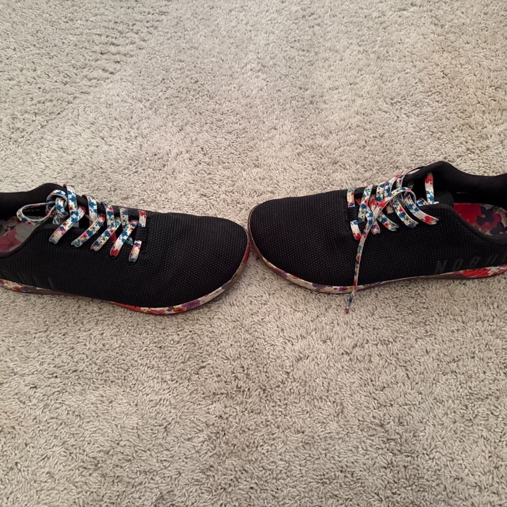 NOBULL Black Sneakers with Multicolor Laces - Picture 2 of 4